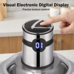 Mașină de umplut umpluturi electrice complet automată pentru acasă, mașină de tocat carne, tocător de legume, tocător de ceapă și usturoi, mașină de amestecat de mare capacitate pentru legume și carne, fabricată din oțel inoxidabil - Image 2