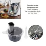 SENBOWE Feliator electric de legume compatibil cu robotul de bucătărie TM5/TM6. Funcționare manuală, confecționat din oțel inoxidabil 304 cu accesorii pentru decojire și feliere. Ușor de instalat, ideal pentru înlocuirea accesoriilor recipientului de bucătărie. - Image 9