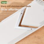 Feliator și tocător de varză | Ustensilă de bucătărie durabilă din oțel inoxidabil pentru prepararea salatelor | Mâner ergonomic, răzătoare și tăietor eficient de legume | Ideal pentru varză, castraveți, morcovi | Include recipient de depozitare | Perfect pentru gătit acasă - Image 8