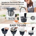 SENBOWE Feliator electric de legume compatibil cu robotul de bucătărie TM5/TM6. Funcționare manuală, confecționat din oțel inoxidabil 304 cu accesorii pentru decojire și feliere. Ușor de instalat, ideal pentru înlocuirea accesoriilor recipientului de bucătărie. - Image 10