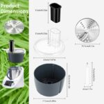 SENBOWE Feliator electric de legume compatibil cu robotul de bucătărie TM5/TM6. Funcționare manuală, confecționat din oțel inoxidabil 304 cu accesorii pentru decojire și feliere. Ușor de instalat, ideal pentru înlocuirea accesoriilor recipientului de bucătărie. - Image 4