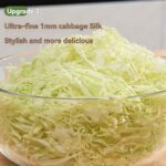 Feliator și tocător de varză | Ustensilă de bucătărie durabilă din oțel inoxidabil pentru prepararea salatelor | Mâner ergonomic, răzătoare și tăietor eficient de legume | Ideal pentru varză, castraveți, morcovi | Include recipient de depozitare | Perfect pentru gătit acasă - Image 7