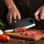 5 buc. set cuțite de bucătar sârbesc, set cuțite măcelărești forjate manual cu husă, din oțel inoxidabil cu conținut ridicat de carbon, cuțite ascuțite pentru bucătărie, set cu toporișcă, cuțit pentru dezosat și cuțite vikinge pentru tăierea pieptului de vită - Image 8