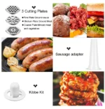 Electric Meat Grinder Powerful Max 2800W Heavy Duty Meat Mincer Sausage Grinder Stainless Steel Food Processor Sausage Stuffer - imagine 5
