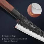 HEZHEN 6 Inch Utility Knife 10Cr15CoMov Composite Stainless Steel Kitchen Knives Gift Box Cooking Tools Rosewood Handle - imagine 3
