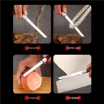 Exquisite stainless steel small straight knife fruit knife facas sushi household sharp portable magic pen hand meat knife - imagine 2