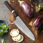 7-inch Japanese High-quality Santoku Knife Three-layer Composite Steel Professional Chef Knife Handmade Cooking Kitchen Knives - imagine 3
