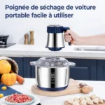 Electric Meat Grinders 5L Food Crusher Stainless Steel Multifunctional Vegetable Slicer Processor Chopper Kitchen Blenders - imagine 3