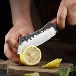 Sharp Cooking Knife Stainless Steel Kitchen Knife Fruit Peeler Chef Knife Vegetable Peeler Meat Cleaver Fish Scissorsy - imagine 5
