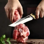Professional Butcher Boning Knife Forged Handmade Meat Cleaver Kitchen Knife with Cover Stainless Steel Fruit Cooking Knife - imagine 6