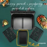 Sinaopus Air Fryer 9L XXL 2200W Dual-Chamber, Oil-Free Fryer with Touch LED Panel, Automatic Programs, Temperature Control, and Timer - imagine 7