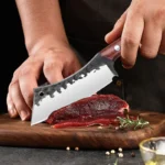 Sharp Cooking Knife Stainless Steel Kitchen Knife Fruit Peeler Chef Knife Vegetable Peeler Meat Cleaver Fish Scissorsy - imagine 4