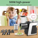 Multi-Functional Electric Vegetable Fruit Cutter Home Kitchen Electric Vegetable Shredder Potato Carrot Salad Slicer Power Tools - imagine 5