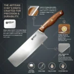 WXCOO Japanese Meat Cleaver Stainless Steel Santoku Knife Kitchen Vegetable Slicing Knife Bread Knife Non-slip Handle with Box - imagine 6