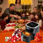 Patbrela Visible Air Fryer 7.0L 8-in-1 Max 200°C Electric Hot Fryer Oven Oilless Cooker with Touch Screen Nonstick Basket Family Size - imagine 7