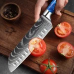 Japanese Kitchen Knives Professional Chef Knife Santoku Cleaver Slicing Utility Bread Meat Fruit Knives Cooking Knife - imagine 4