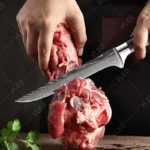 WXCOO Meat Boning Knife Set Butcher Knife Carving Cleaver Chef Santoku Japanese Kitchen Knives with Sheath - imagine 5