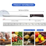 WXCOO Professional Kitchen Knives Versatile Cooking Tools Stainless Steel Meat Cleaver Chef Slicing Sushi Knife Ham Knife - imagine 6