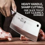 Stainless steel Kitchen Bone Cutting knife Home Heavy-duty Bone Chopper Knife Cooking tool Butcher Special Bone Chopping knife - imagine 3