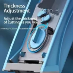 Safe Vegetable Slicer Adjustable Vegetable Chopper with 4 Modes Dicer, Julienne Kitchen Chopping Artifact (SkyBlue) - imagine 5