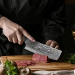 1-4 Piece Damascus Steel Knife Set kitchen Chef Knife utility Santoku peeling knife Burl wood Handle Sharp Anti-Rust Gift - imagine 4