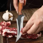 WXCOO Multifunctional Kitchen Knife Stainless Steel Hand-Forged Meat Cleaver Butcher Knife for Household Cooking Tools BBQ Knife - imagine 3