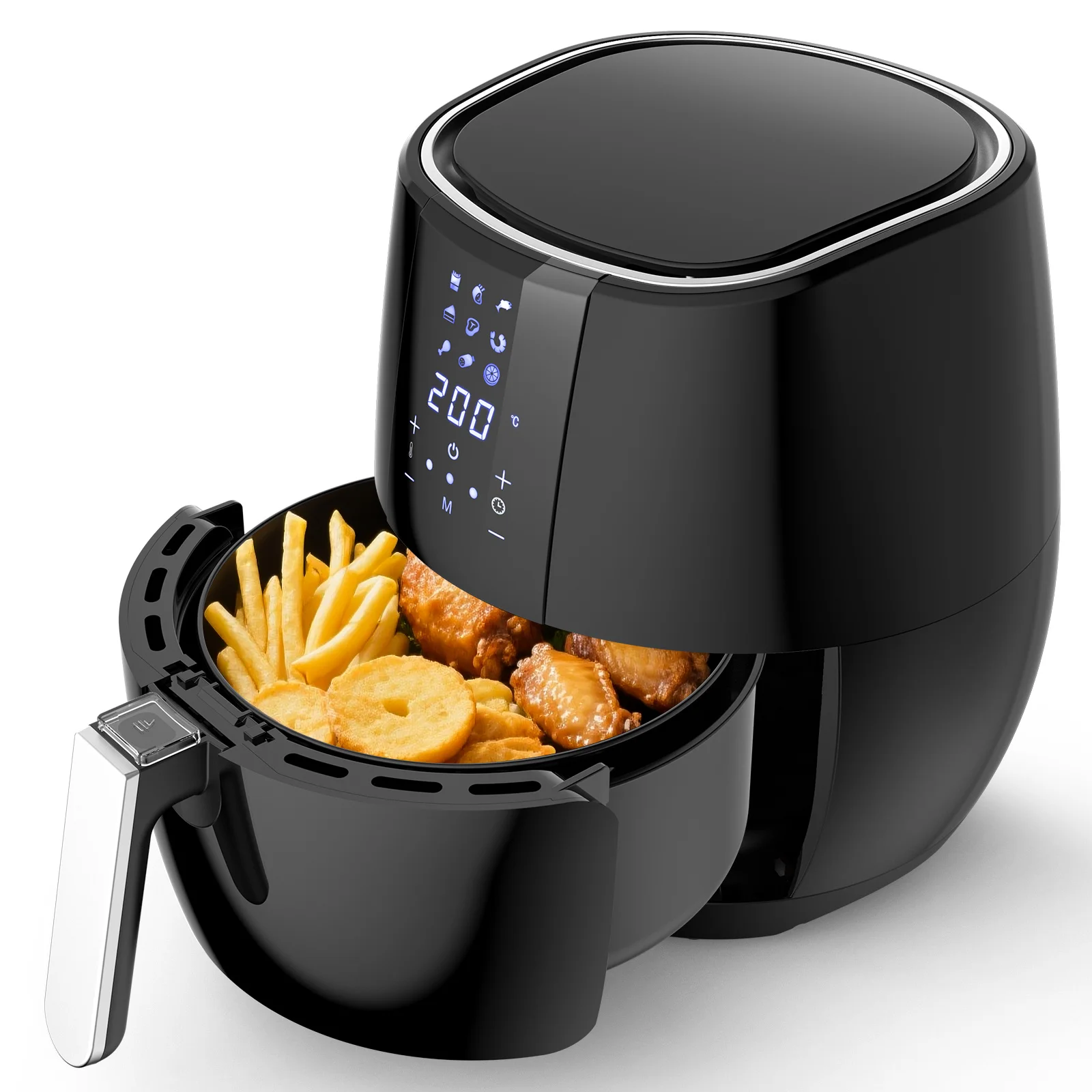 kf-Sad3b905693e048a6a559d65757cfa5285 Air Fryer 4.5L 7in1 1500W - 7 Functions Toast/Air Fry/Roast/Dehydrate - Dishwasher Safe Basket - Compact 30cm - imagine 1