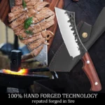 Sharp Cooking Knife Stainless Steel Kitchen Knife Fruit Peeler Chef Knife Vegetable Peeler Meat Cleaver Fish Scissorsy - imagine 2