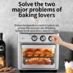 Smart air fryer oven 26L 13L Large Capacity Electric Air Fryers Visible Window Household Kitchen Deep Fryer without Oil EU 220V - imagine 4