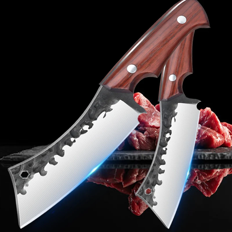 kf-Sf1d577e4c94f45d1b794b2c40ab29755K Sharp Cooking Knife Stainless Steel Kitchen Knife Fruit Peeler Chef Knife Vegetable Peeler Meat Cleaver Fish Scissorsy - imagine 1