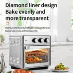 Smart air fryer oven 26L 13L Large Capacity Electric Air Fryers Visible Window Household Kitchen Deep Fryer without Oil EU 220V - imagine 2