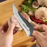 WXCOO Multifunctional Kitchen Knife Stainless Steel Hand-Forged Meat Cleaver Butcher Knife for Household Cooking Tools BBQ Knife - imagine 2