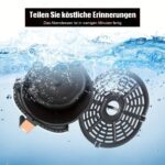 Friteuză cu aer cald 5.2L | 8-1 Moduri de gătit predefinite | Fereastre de vizualizare ușoară pentru cele mai bune rezultate de gătit | Gătește creveți, friptură, cartofi prăjiți, aripioare, pui și multe altele | Control precis al temperaturii și timpului | Negru, Crem - imagine 11